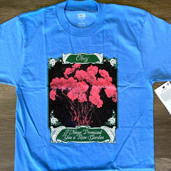 NWT Obey Rose Garden Tee Sz.S - Picture 1 of 5